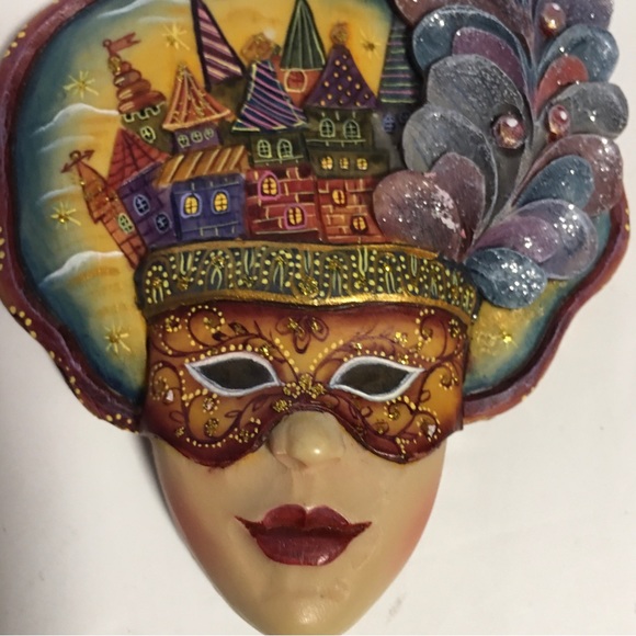 Mystic masquerade face mask xmas ornament G. DeBrekht NWOT - Picture 4 of 9